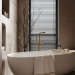 Jasupi Ring Series Floor Mounted Single Lever Bathtub Faucet Mixer