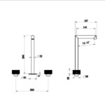 Jasupi Ring Series Solid Brass 3 hole Basin Faucet