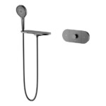 Round Shape designed H59A Solid Brass Thermostatic Bathtub Mixer with large size control borad