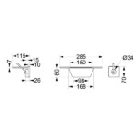 Wall Concealed Solid Brass Water Fall Outlet designed Basin Faucet with storage shelf