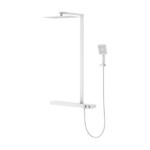 3 function solid brass thermostatic Exposed shower set with large top shower
