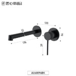 Jasupi Ring Series Single lever Wall Concealed Solid Brass hot & cold Basin Faucet