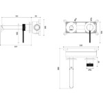 Jasupi Ring Series Single lever Wall Concealed Solid Brass hot & cold Basin Faucet