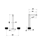 Jasupi Ring Series Solid Brass 3 hole Basin Faucet